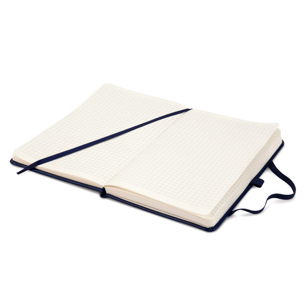 Notebook Axent Partner Lux 8202-02-A, 125*195 mm, 96 sheets, squared paper, dark blue