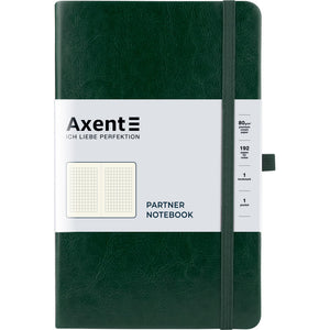 Notebook Axent Partner Lux 8202-04-A, 125*195 mm, 96 sheets, squared paper, green