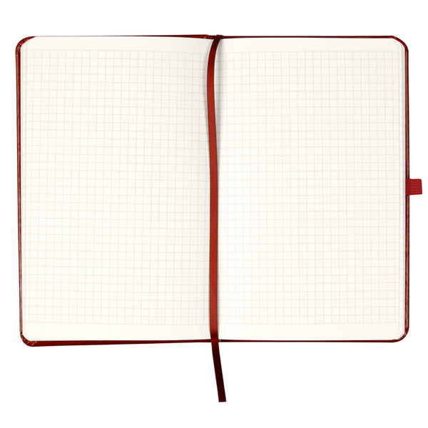 Notebook Axent Partner Lux 8202-05-A, 125*195 mm, 96 sheets, squared paper, dark red