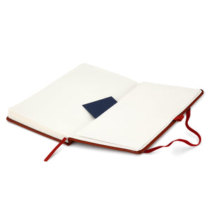Notebook Axent Partner Lux 8202-05-A, 125*195 mm, 96 sheets, squared paper, dark red
