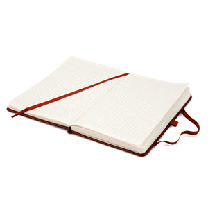 Notebook Axent Partner Lux 8202-05-A, 125*195 mm, 96 sheets, squared paper, dark red