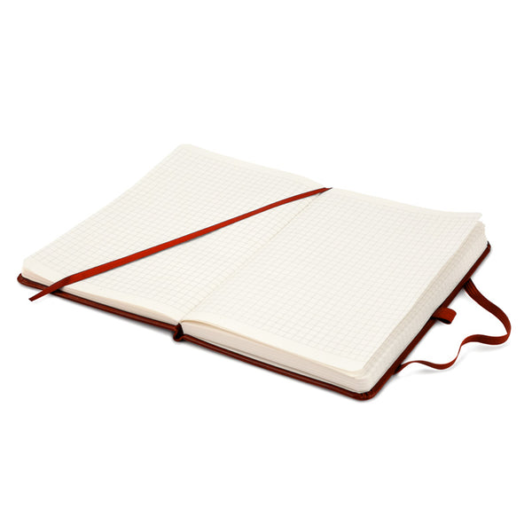 Notebook Axent Partner Lux 8202-05-A, 125*195 mm, 96 sheets, squared paper, dark red