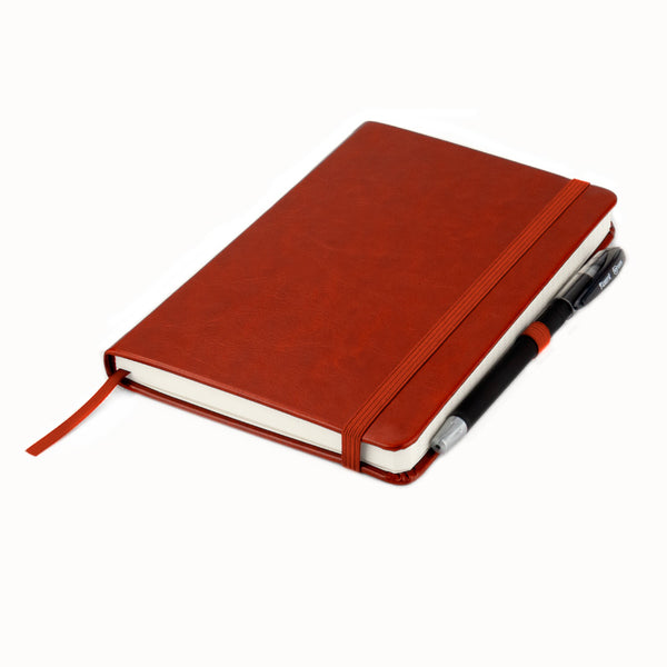 Notebook Axent Partner Lux 8202-05-A, 125*195 mm, 96 sheets, squared paper, dark red