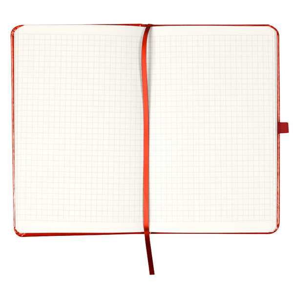 Notebook Axent Partner Lux 8202-06-A, 125*195 mm, 96 sheets, squared paper, red