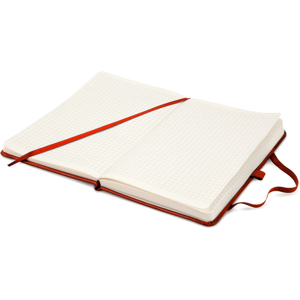 Notebook Axent Partner Lux 8202-06-A, 125*195 mm, 96 sheets, squared paper, red