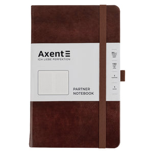 Notes Axent Partner Lux 8202-19-A, 125*195, 96 kartek, kratka, brązowy