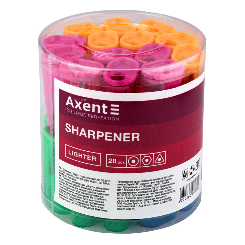 Sharpener Axent Lighter 1155-А, assorted colors