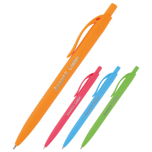 Semi-gel pen Axent Сolibri AB1062-02-A, retractable, blue