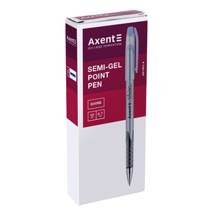 Semi-gel pen Axent Shine AB1063-02-A, 0.7 mm, blue