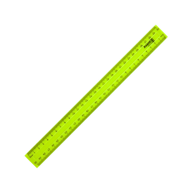 Ruler Delta D9800-01, 30 cm, plastic, yellow