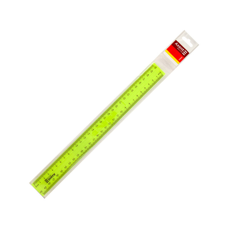 Ruler Delta D9800-01, 30 cm, plastic, yellow