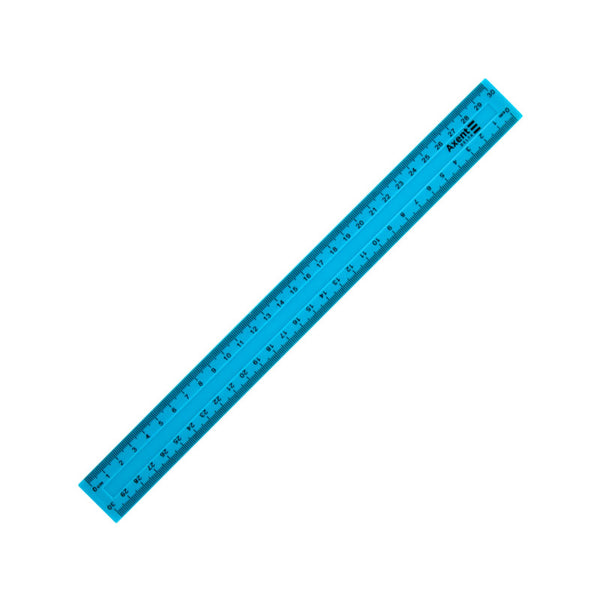 Ruler Delta D9800-03, 30 cm, plastic, blue