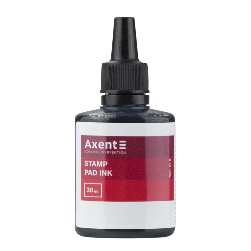 Stamping ink Axent 7301-01-A, 30 ml, black