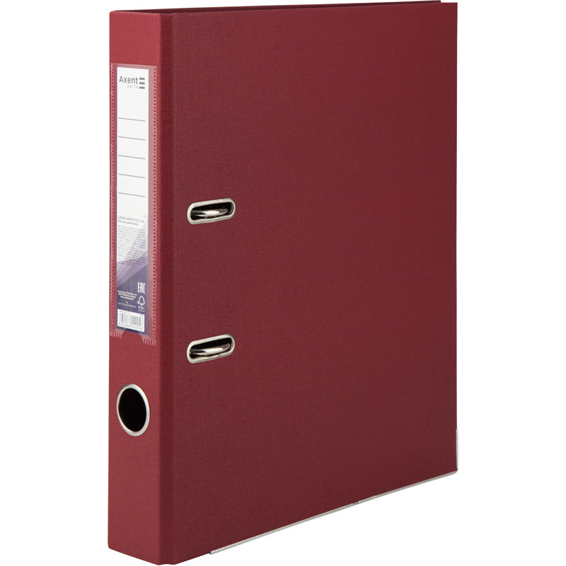 Segregator biurowy dwustronny Delta D1711-37P, A4, 5 cm, po rozłożeniu, wiśniowy