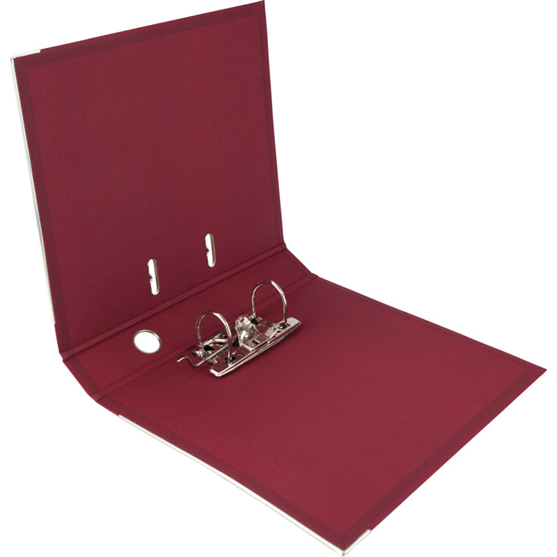 Segregator biurowy dwustronny Delta D1711-37P, A4, 5 cm, po rozłożeniu, wiśniowy