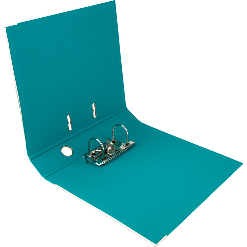 Segregator biurowy dwustronny Delta D1711-16P, A4, 5 cm, po rozłożeniu, turkusowy
