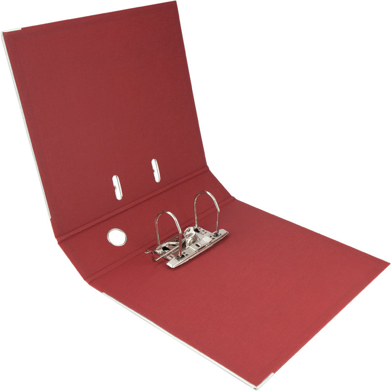 Segregator biurowy dwustronny Delta D1712-37P, A4, 7,5 cm, po rozłożeniu, wiśniowy