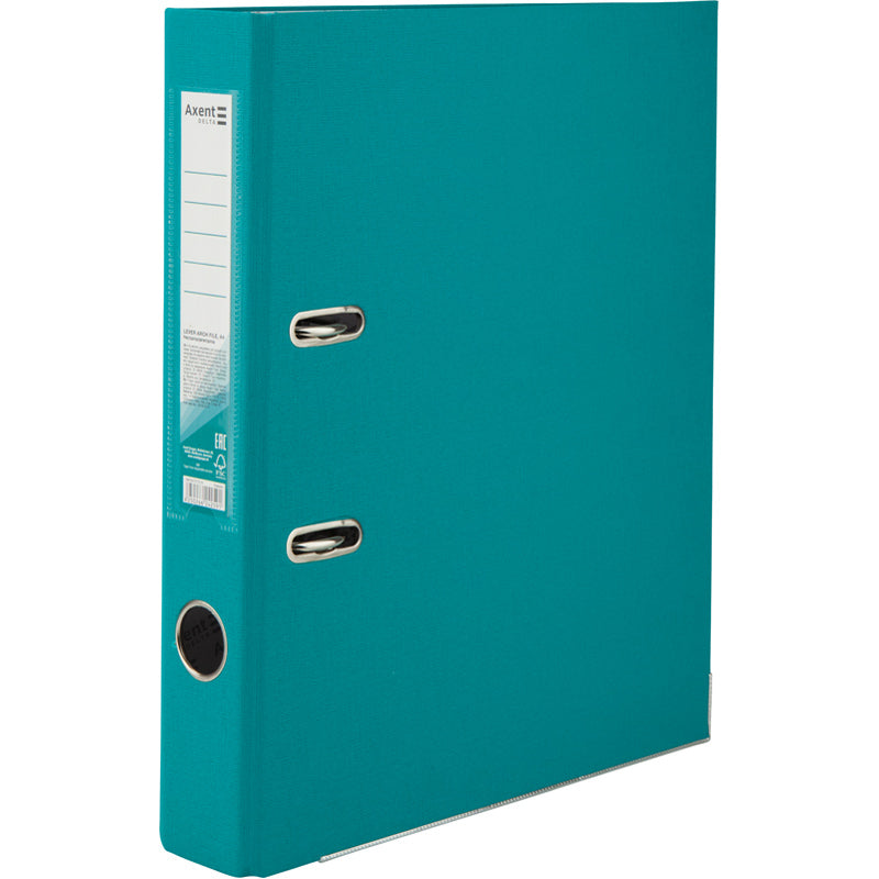 Lever-arch file Axent Delta D1713-16P, 5 cm, one-sided, non-assembled, turquoise