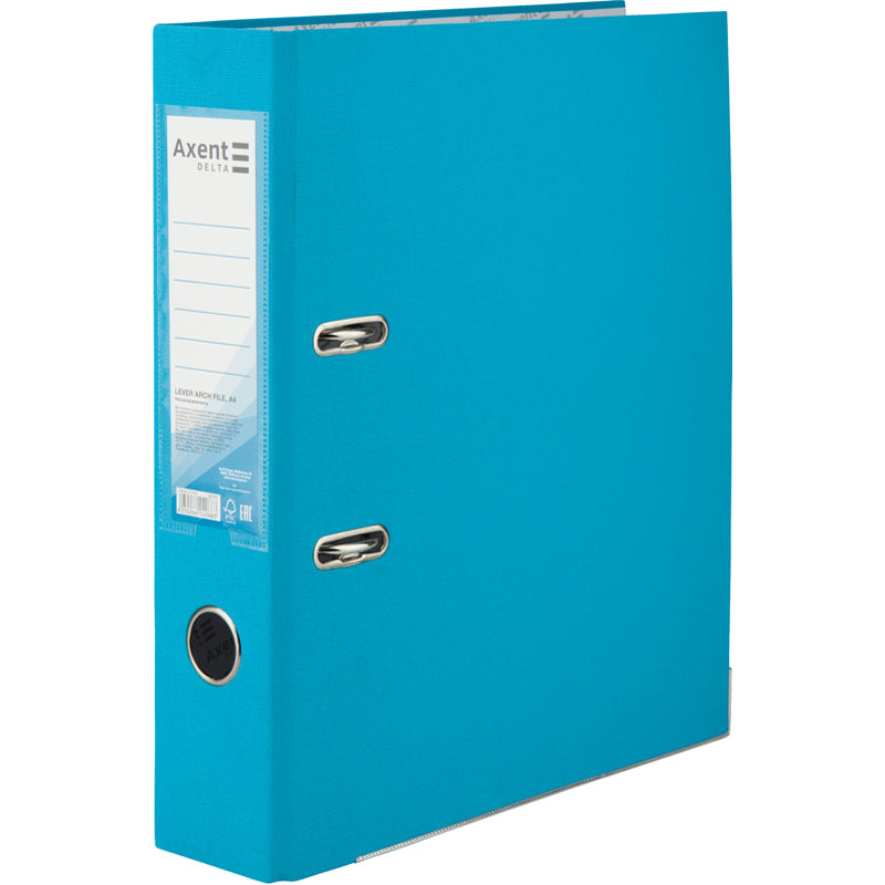 Lever-arch file Axent Delta D1714-29P, 7,5 cm, one-sided, non-assembled, light blue