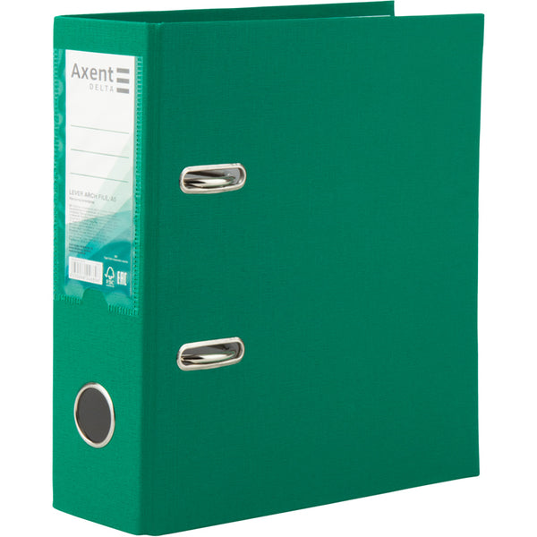 Lever-arch file Axent Delta D1718-04P, A5, 7,5 cm, non-assembled, green