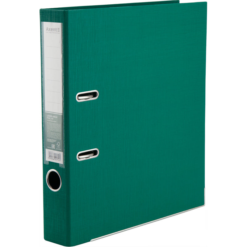 Lever-arch file Axent Prestige+ 1721-04P-A, 5 cm, double-sided, non-assembled, green