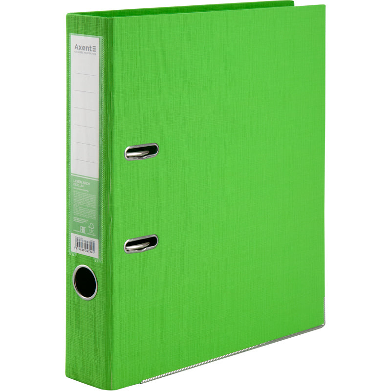 Lever-arch file Axent Prestige+ 1721-09P-A, 5 cm, double-sided, non-assembled, light green