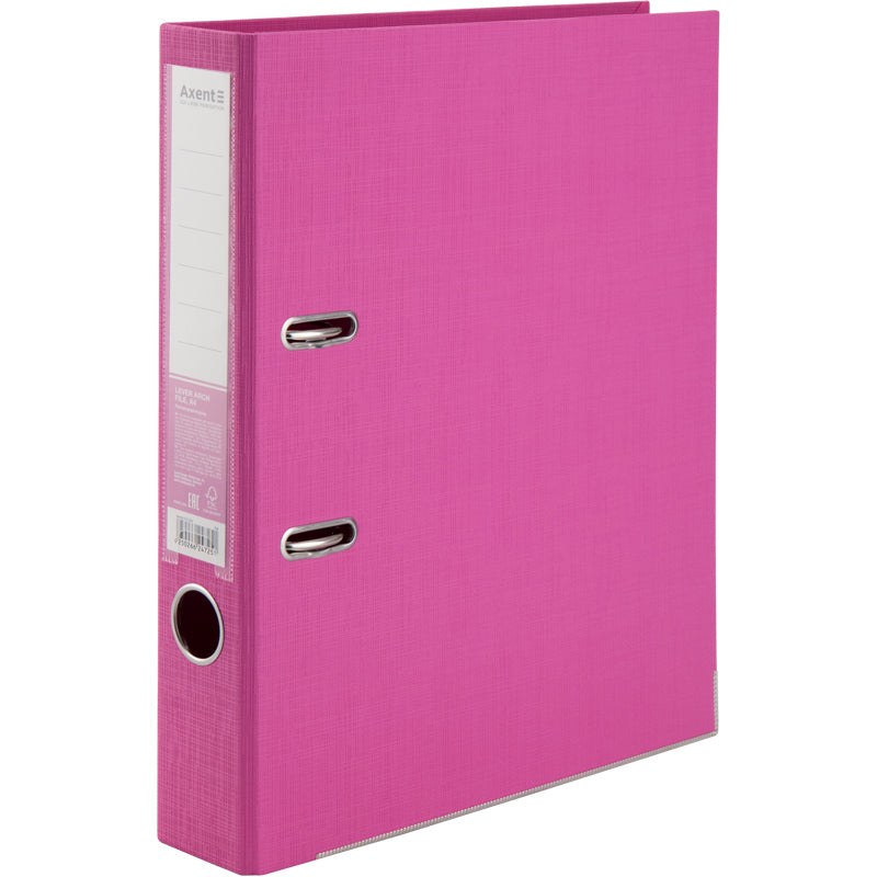 Lever-arch file Axent Prestige+ 1721-10P-A, 5 cm, double-sided, non-assembled, pink