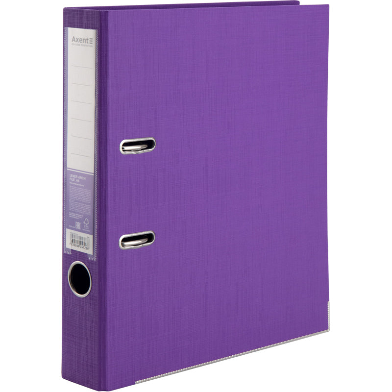 Lever-arch file Axent Prestige+ 1721-11P-A, 5 cm, double-sided, non-assembled, violet