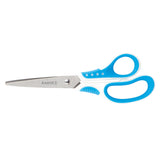 Scissors Axent  Shell 6304-02-A, 18 cm, white-blue