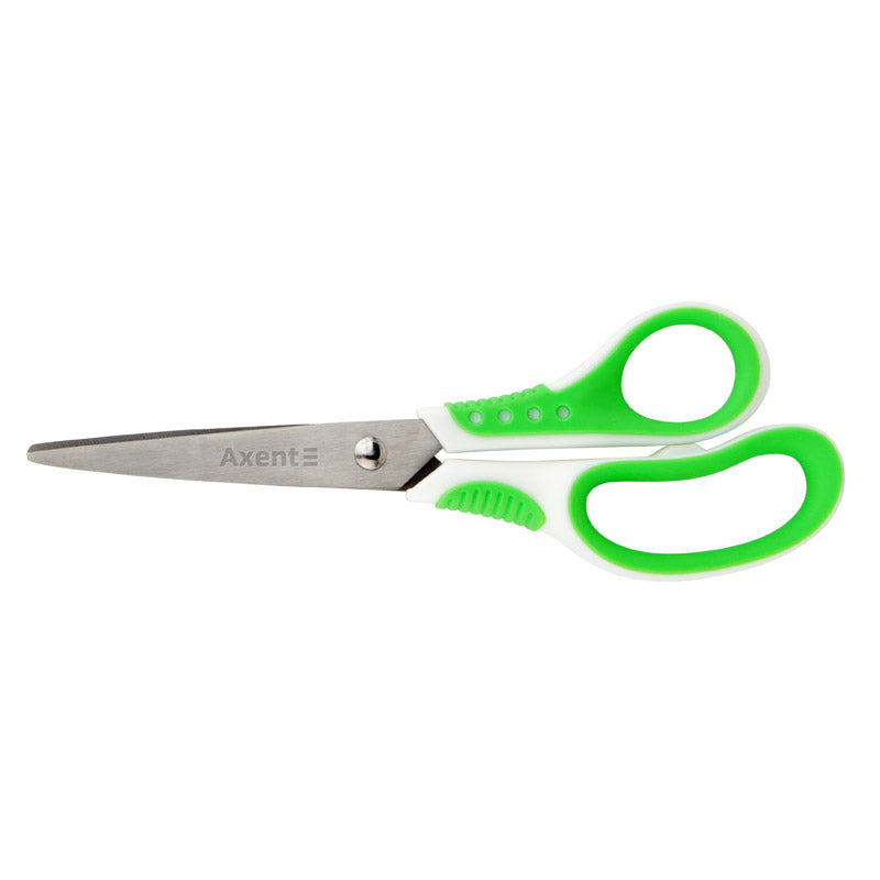 Scissors Axent  Shell 6304-09-A, 18 cm, white-green