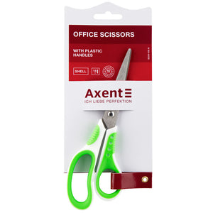 Scissors Axent  Shell 6304-09-A, 18 cm, white-green
