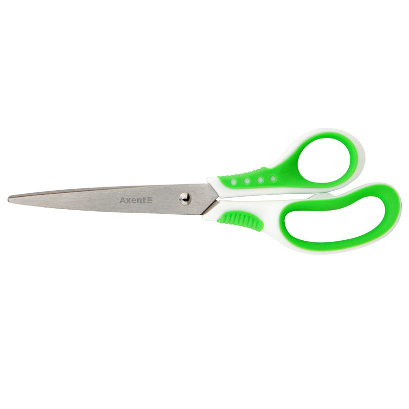 Scissors Axent  Shell 6305-09-A, 21 cm, white-green