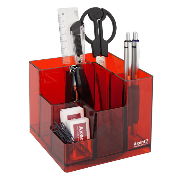 Desk organizer Axent Cube 2106-06-A, red