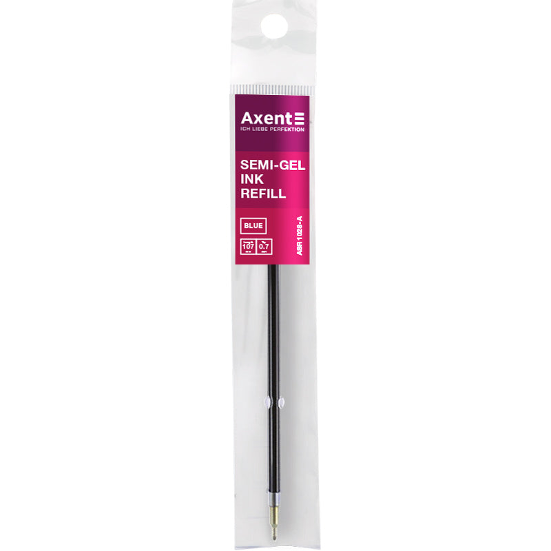 Semi-gel refill Axent ASR1028-02-A, 0,7 mm, 107 mm, blue