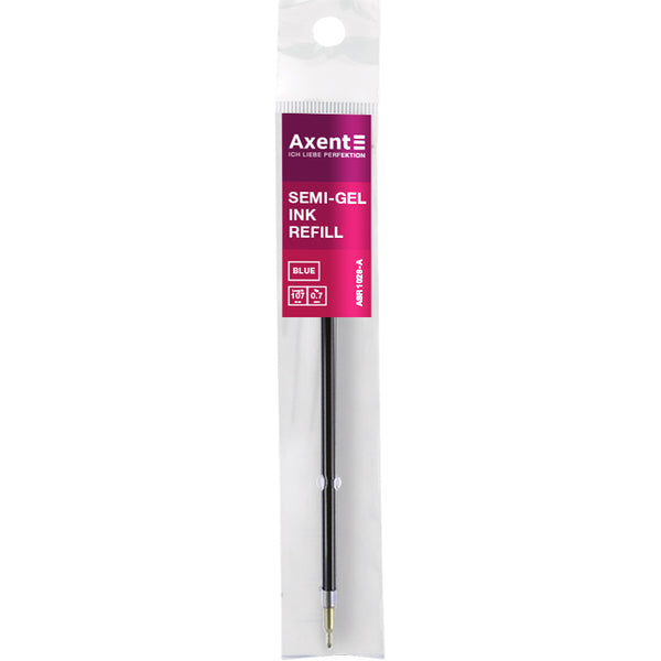 Semi-gel refill Axent ASR1028-02-A, 0,7 mm, 107 mm, blue