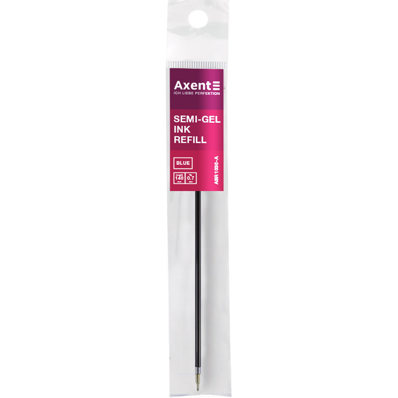Semi-gel refill Axent ASR1030-02-A, 0,7 mm, 140 mm, blue