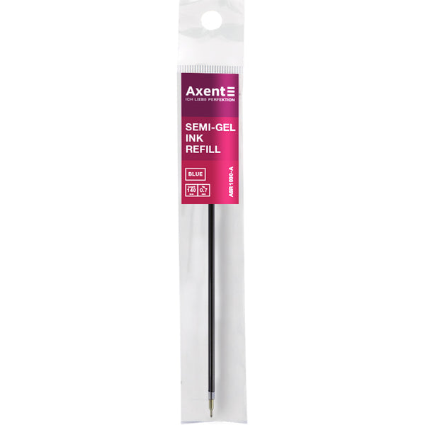 Semi-gel refill Axent ASR1030-02-A, 0,7 mm, 140 mm, blue