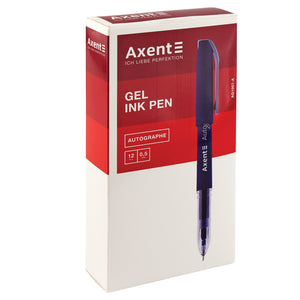 Gel pen Axent Autographe AG1007-02-A, 0,5 mm, blue