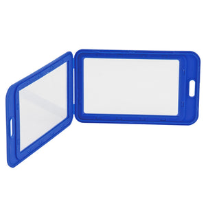 Name badge Axent 4530-07-A, vertical, PP, blue, (50х84 mm)