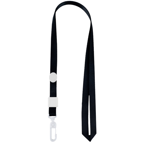 Lanyard with carabiner for badge Axent 4531-01-A, black