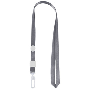 Lanyard with carabiner for badge Axent 4531-03-A, grey