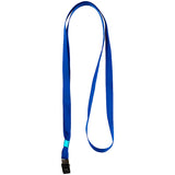 Lanyard for a badge with a metal clip Axent 4532-02-A, blue