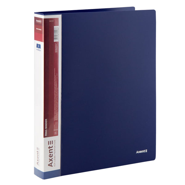 4-rings folder Axent 1208-02-A, 35 mm, blue