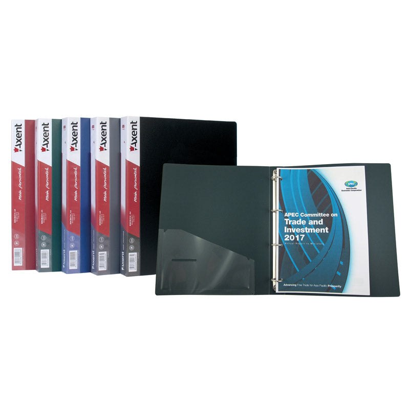 4-rings folder Axent 1208-05-A, 35 mm, green