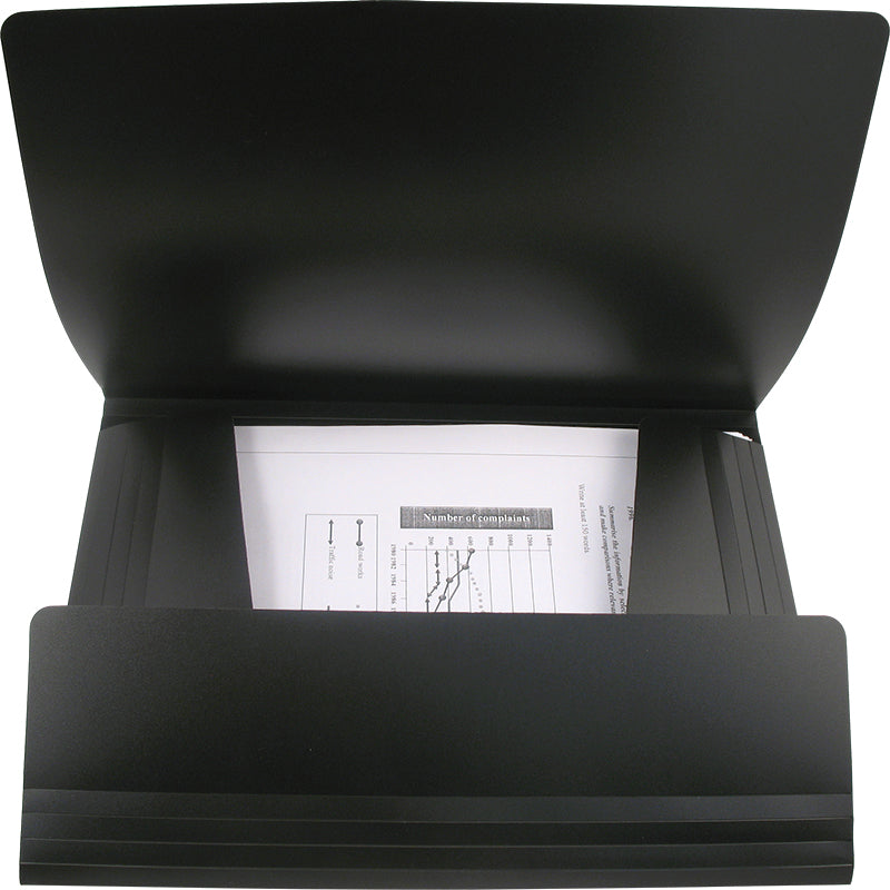 Folder with elastic bands Axent 1508-01-A, А4, black