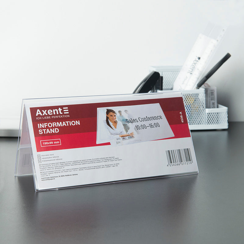 Information card stand Axent 4536-A, 198*99 mm