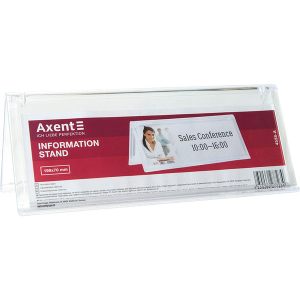 Information card stand Axent 4538-A, 199*70 mm