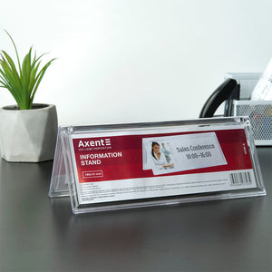 Information card stand Axent 4538-A, 199*70 mm