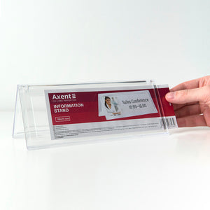 Information card stand Axent 4538-A, 199*70 mm