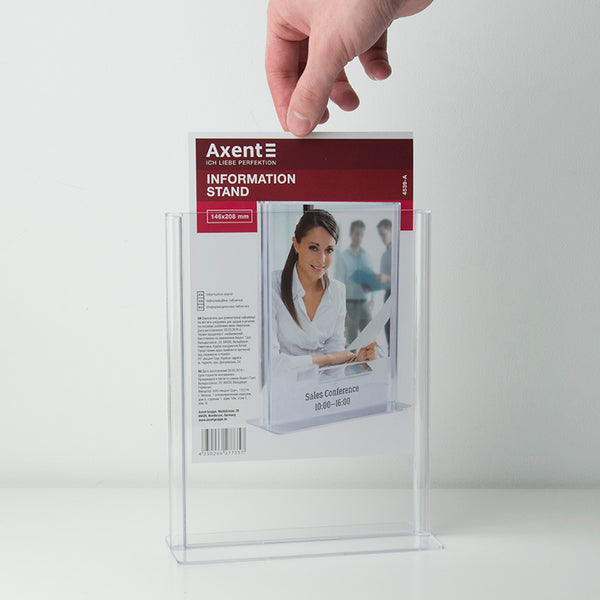 Information card stand Axent 4539-A, A5